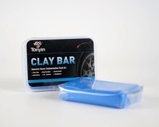 Tonyin Clay Bar 100g Blau/Lackreiniger Knete/Gleitmittel, Reinigungsknete Lack